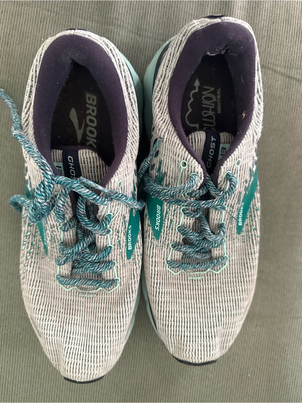 Brooks Ghost Running Shoes in Teal & Gray